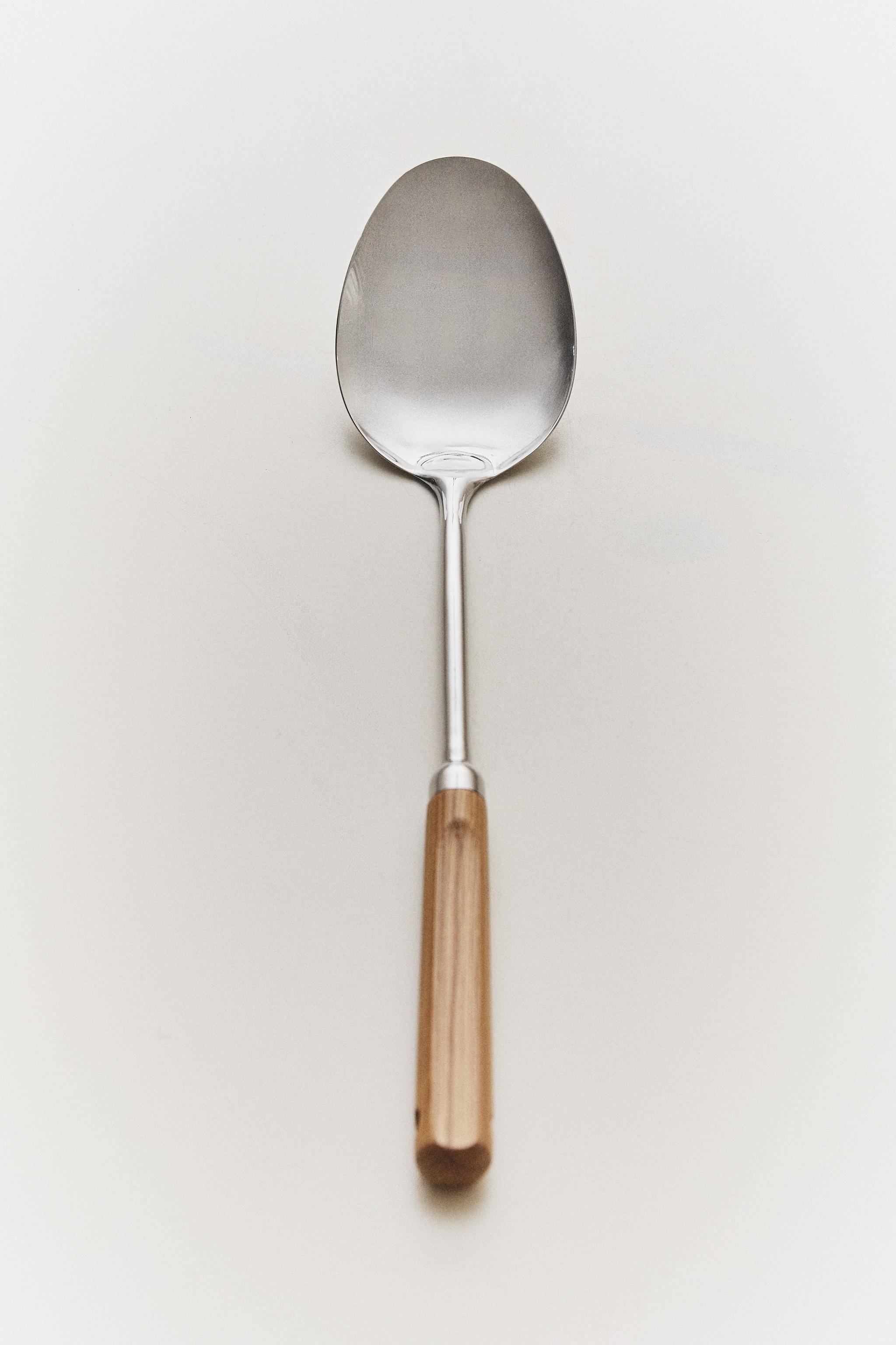CUILLÈRE ACIER BOIS CHÊNE